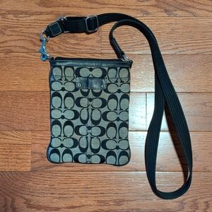 Coach Black and Gray Crossbody Bag